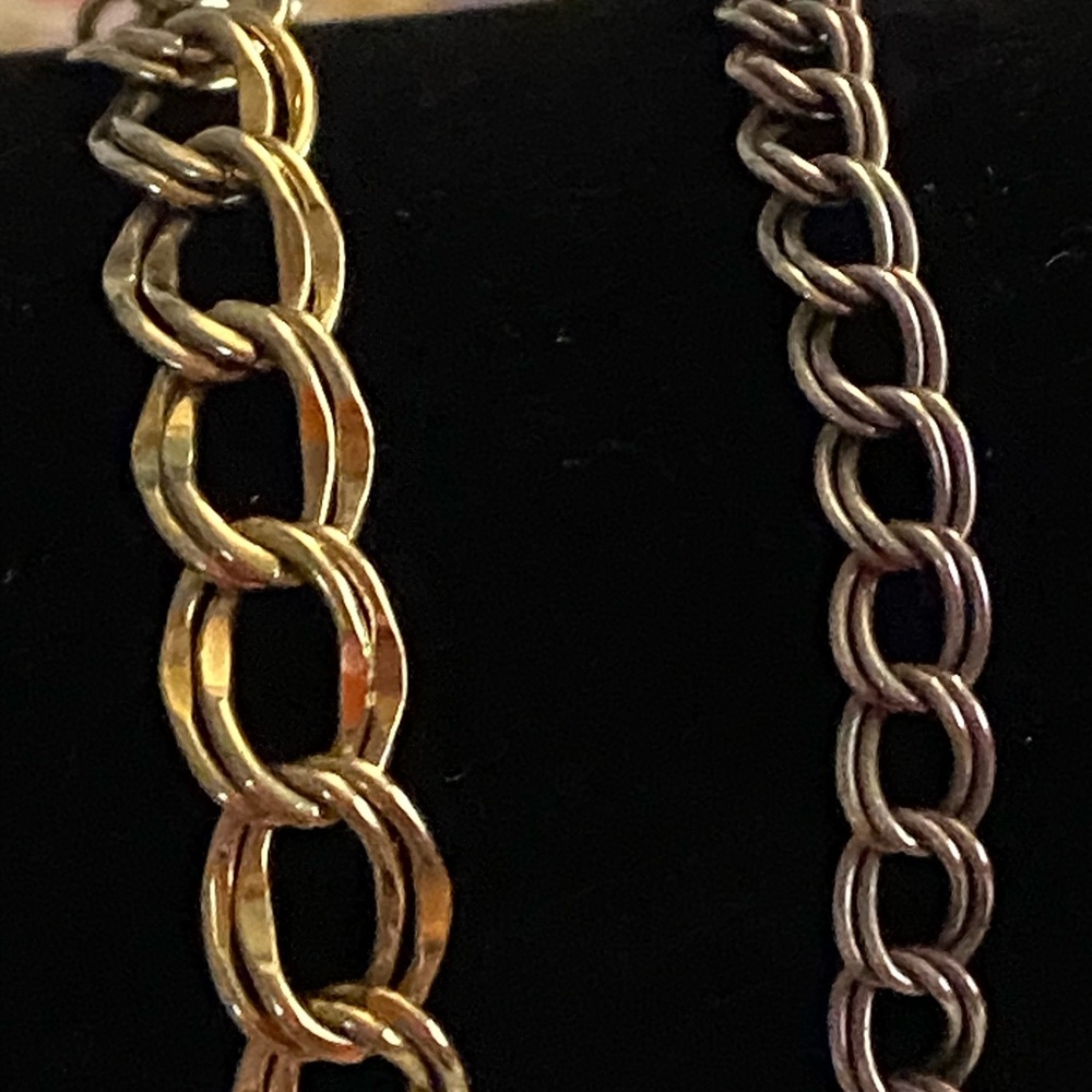 Set of Four EUC 925 Sterling Silver Curb Chain Charm Bracelets - Picture 3 of 15